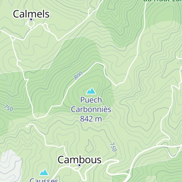 Map of Puech Carbonniès