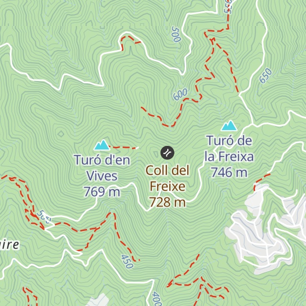 Map of Turó de la Font