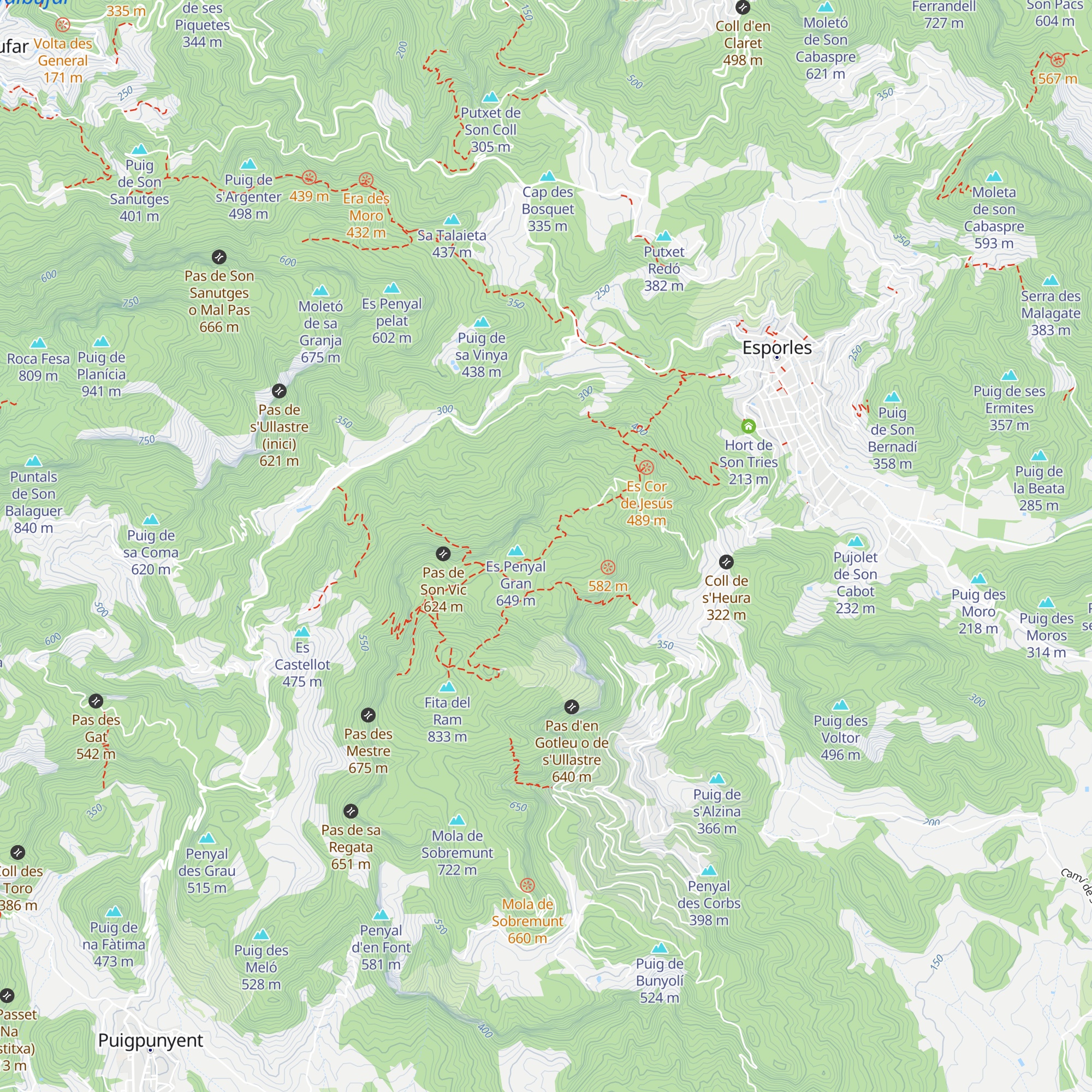 S'Ermita Vella map