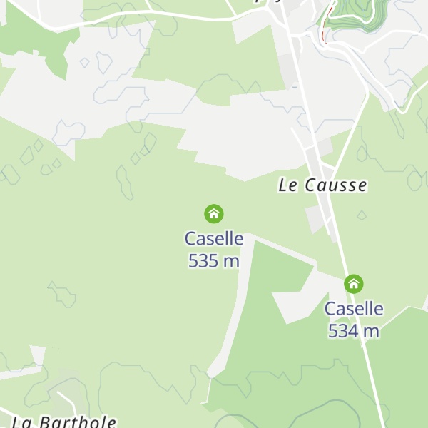 Map of Caselle