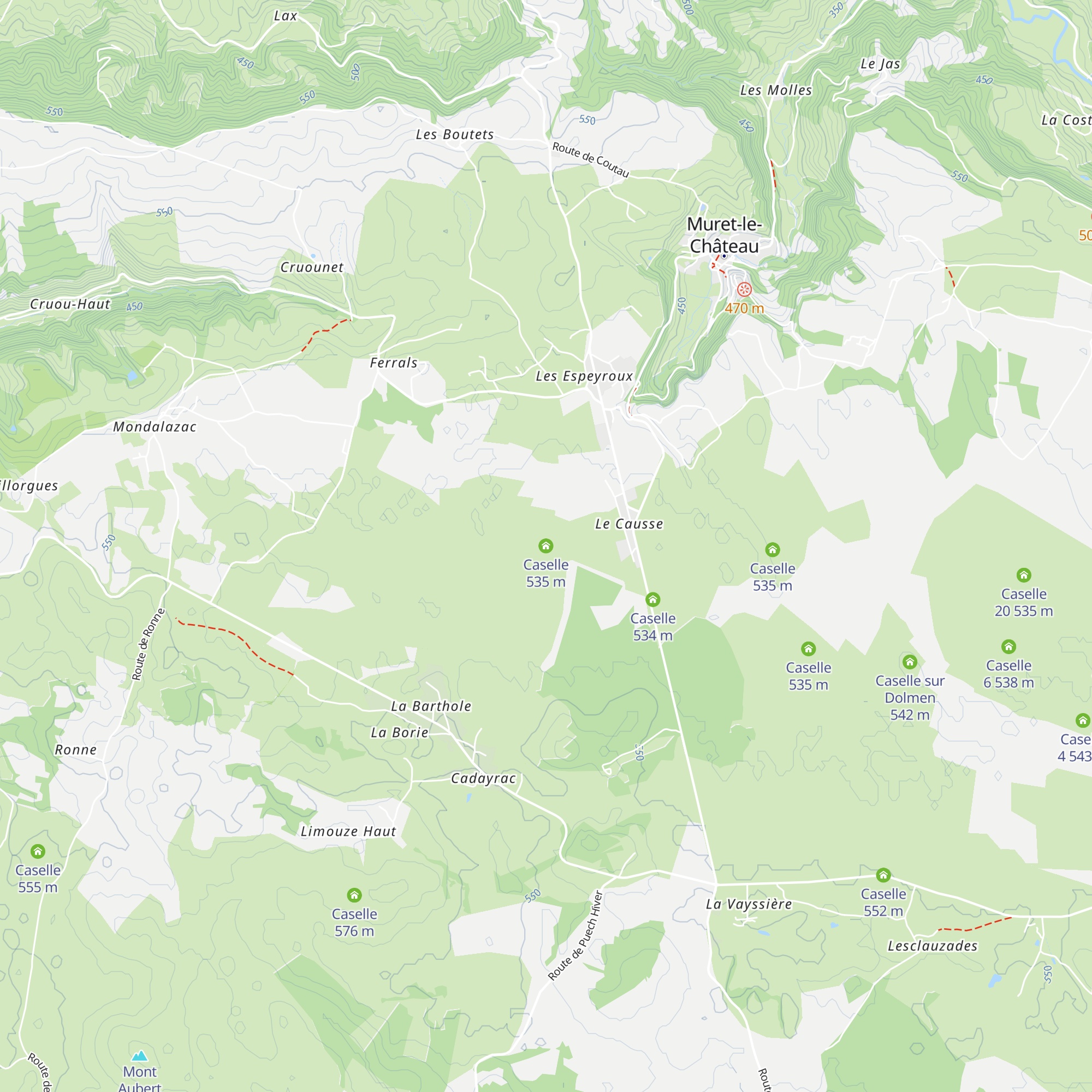 Caselle map