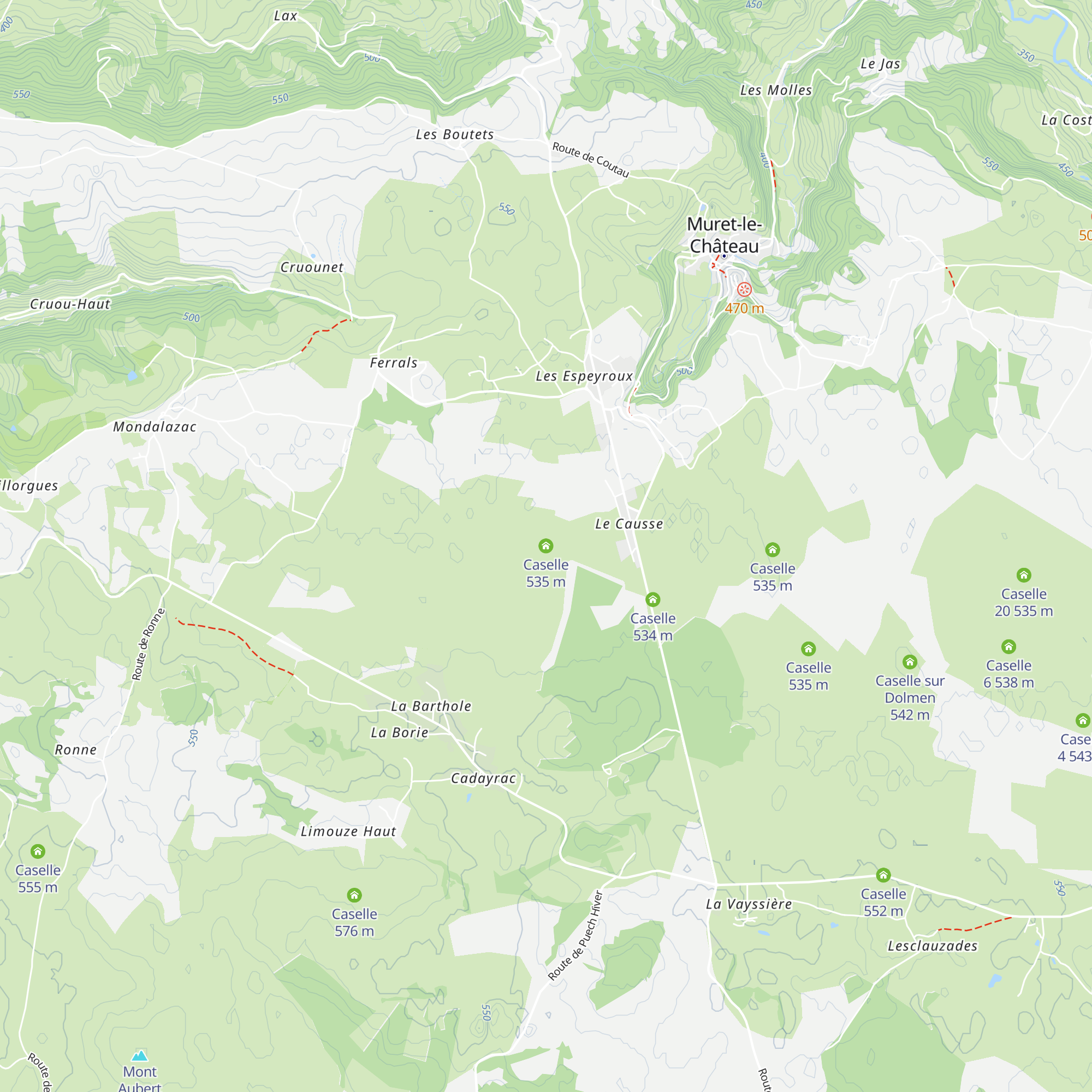 Caselle map
