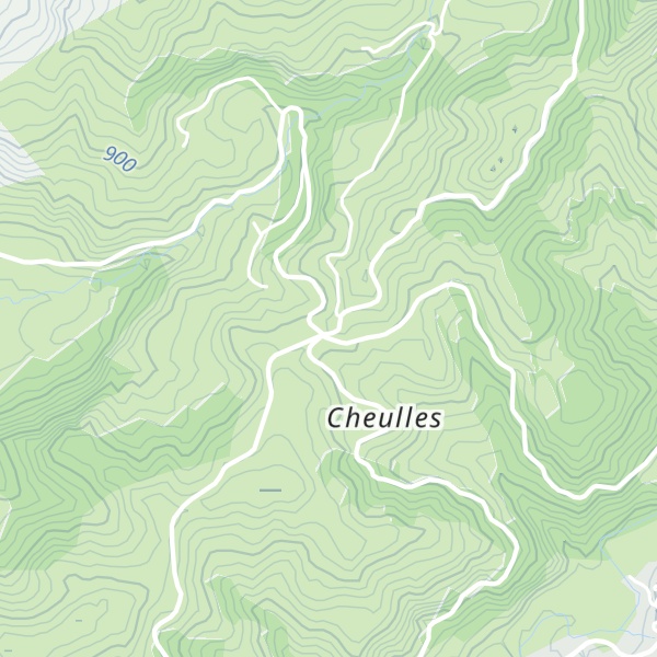 Map of Gîte de la Croix de Cheules