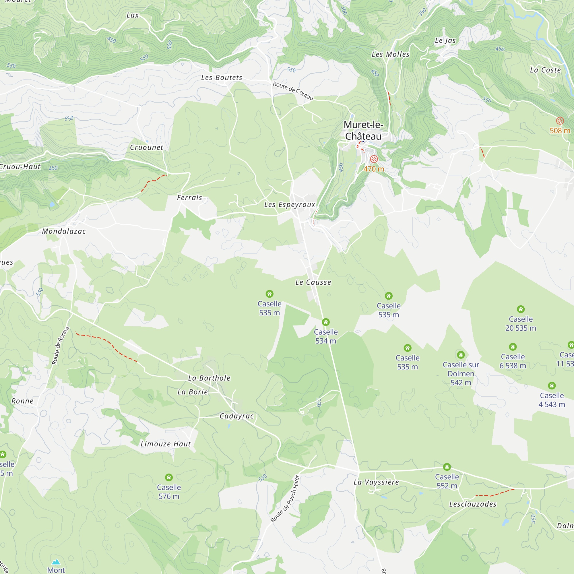 Caselle map