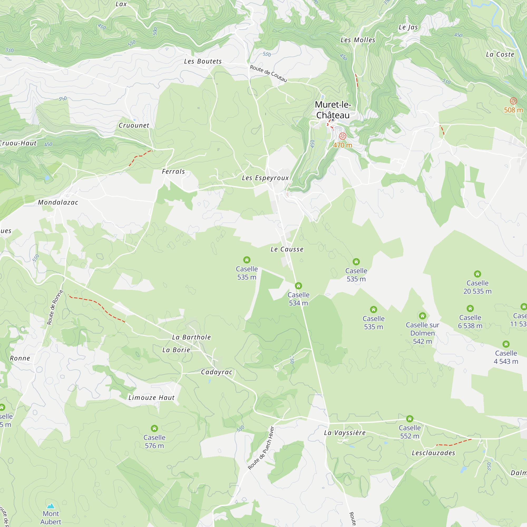 Caselle map