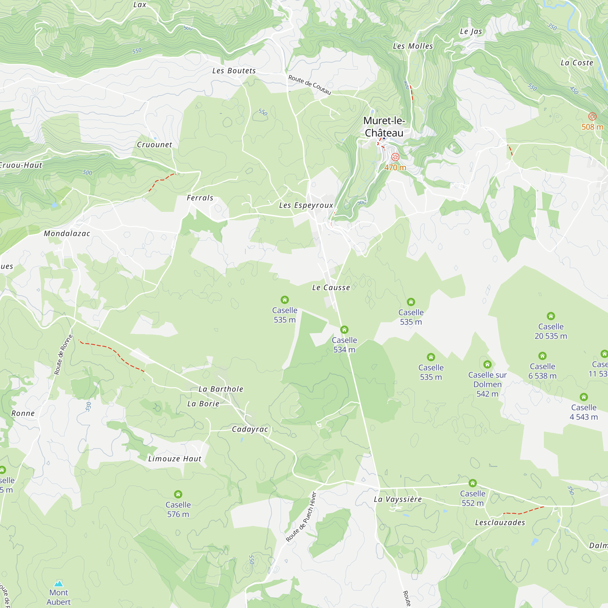 Caselle map