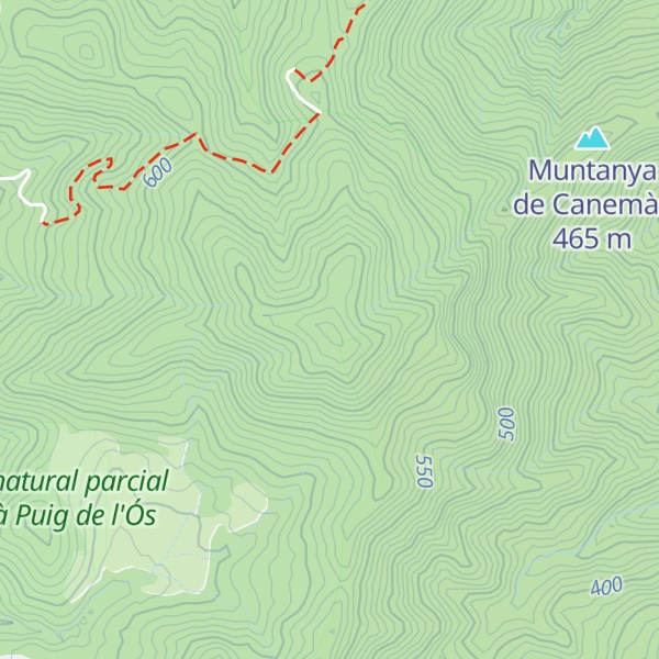 Map of Puig de Lliurella