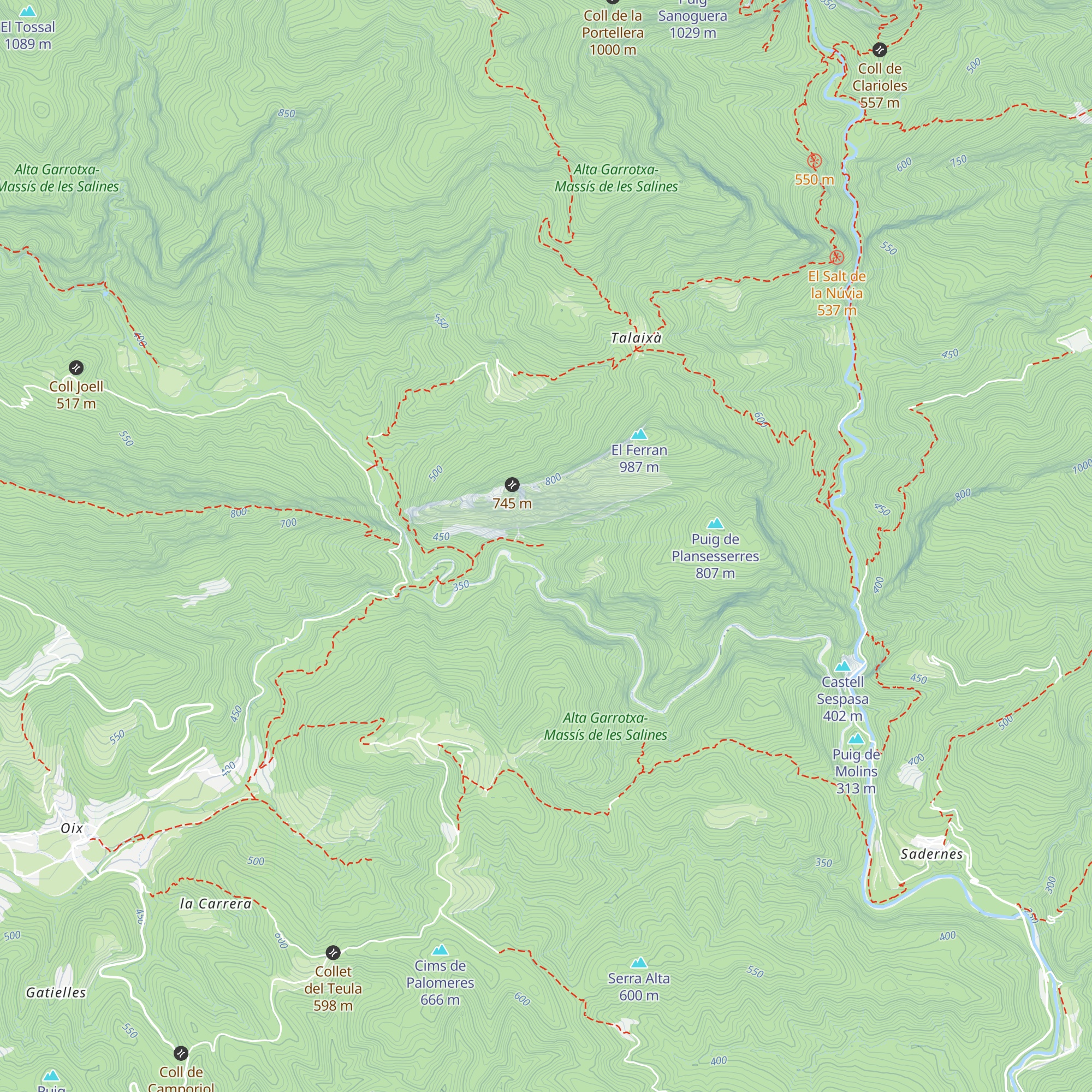 Refugi Santa Maria d'Escales map