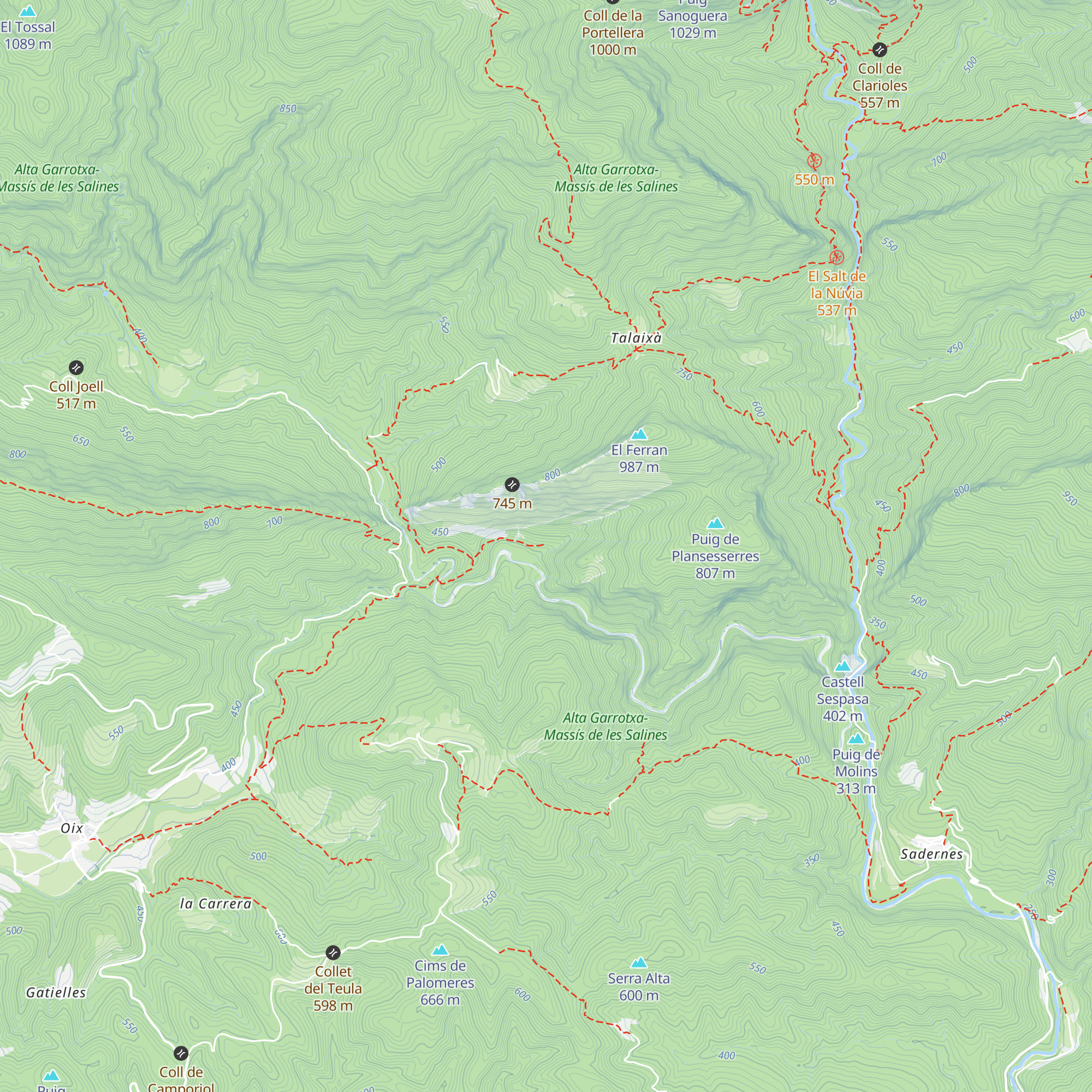 Refugi Santa Maria d'Escales map