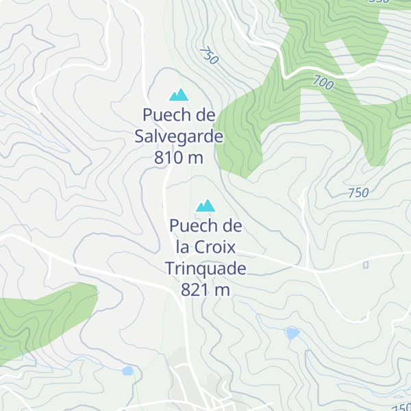 Map of Puech de la Croix Trinquade