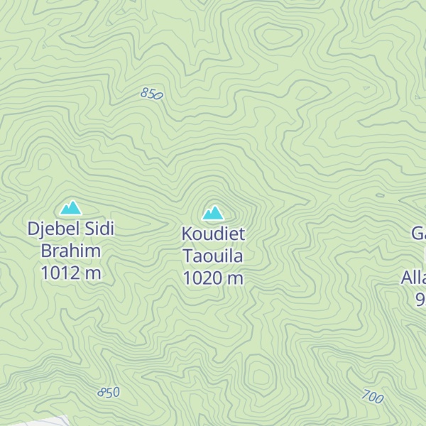 Map of Koudiet Taouila