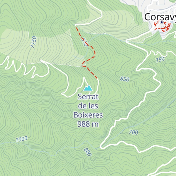 Map of Serrat de les Boixeres