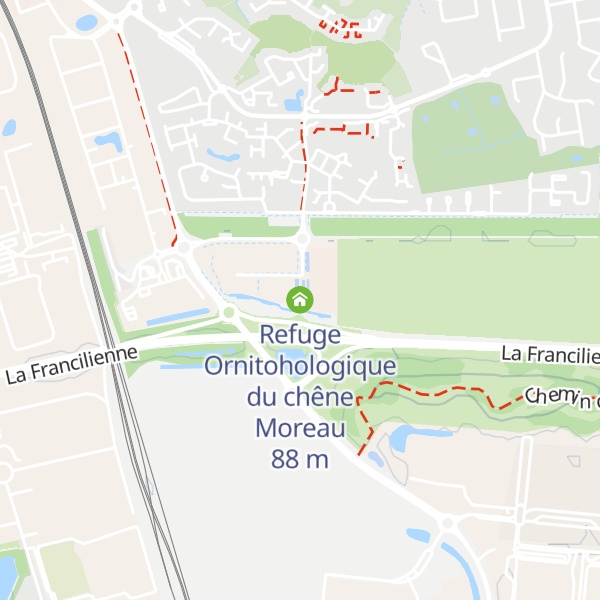 Map of Refuge Ornitohologique du chêne Moreau