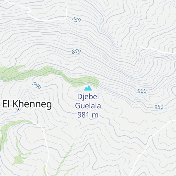 Map of Djebel Guelala