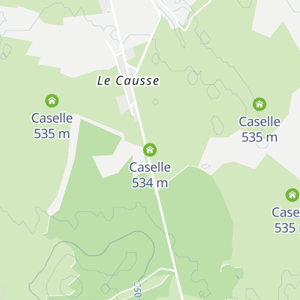 Map of Caselle