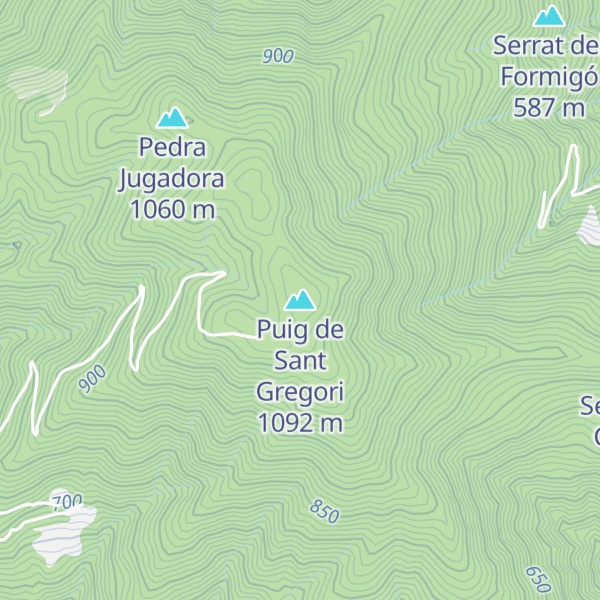Map of Puig de Sant Gregori