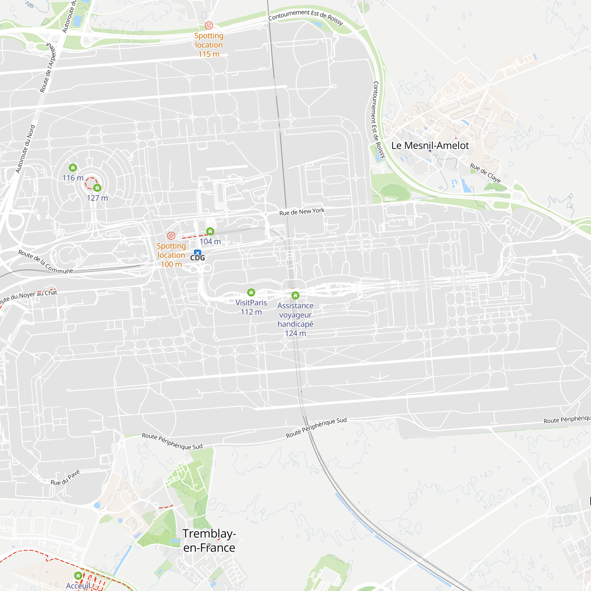 Assistance voyageur handicapé map