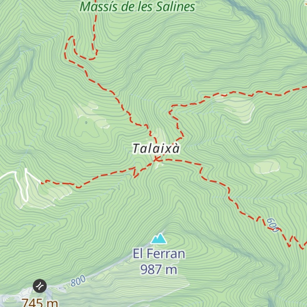 Map of Cabane de Talaixa (Cal Ferrer)