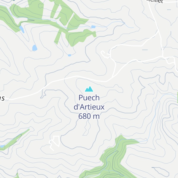 Map of Puech d'Artieux