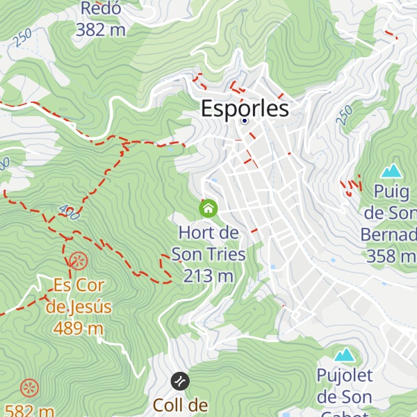 Map of Hort de Son Tries