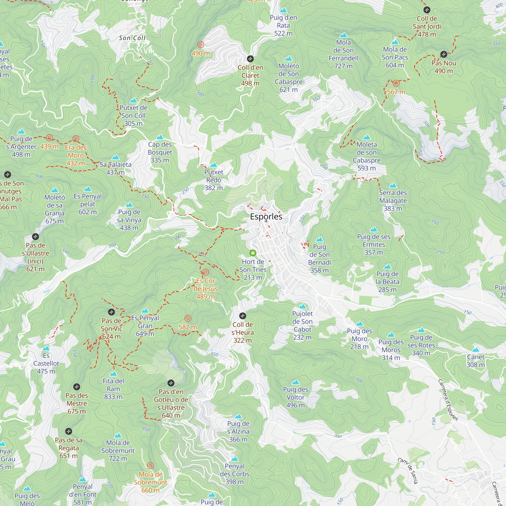 Hort de Son Tries map