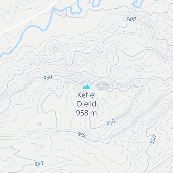 Map of Kef el Djelid