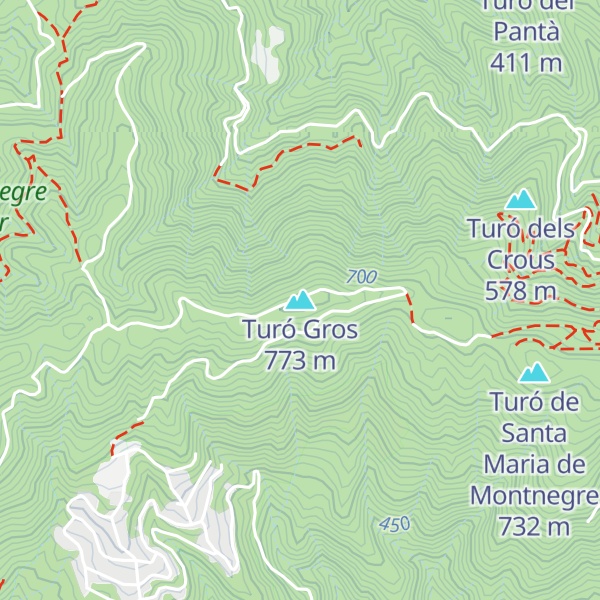 Map of Turó Gros