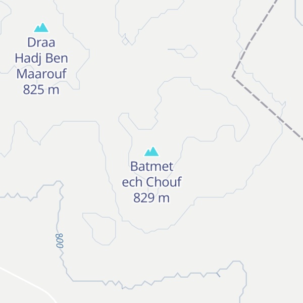 Map of Batmet ech Chouf