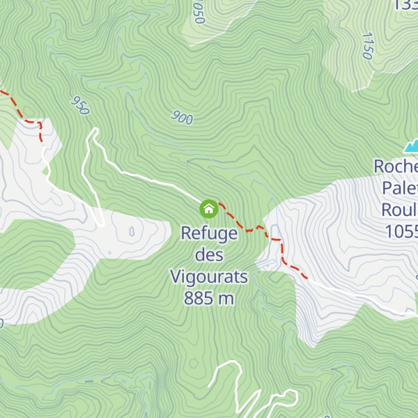 Map of Refuge des Vigourats
