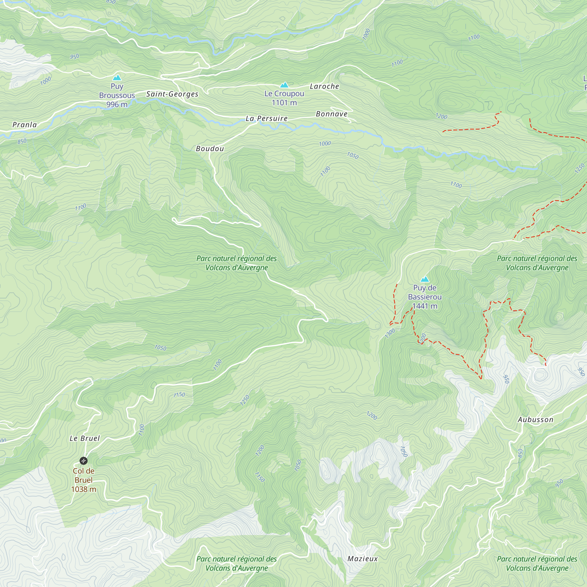 Gîte et Station du Col de Légal map