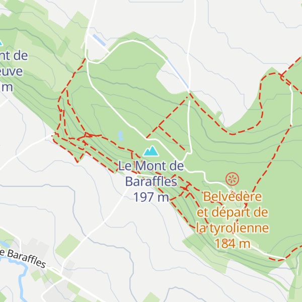 Map of Le Mont de Baraffles