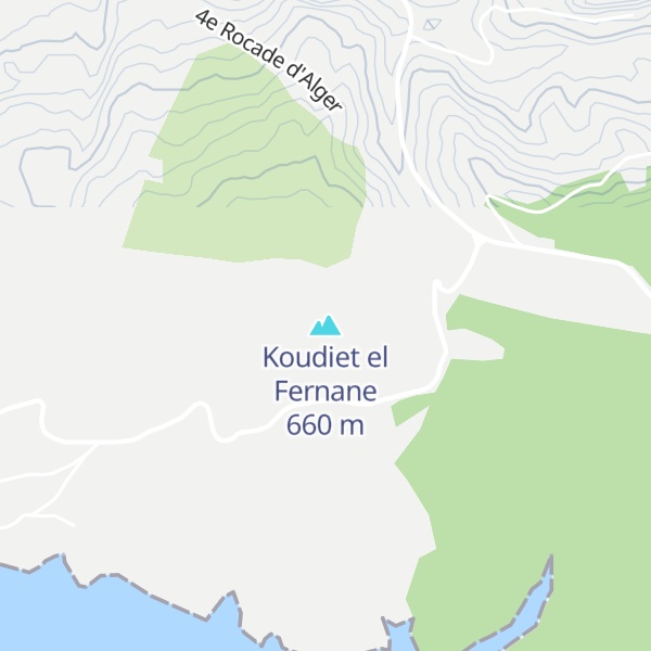 Map of Koudiet el Fernane