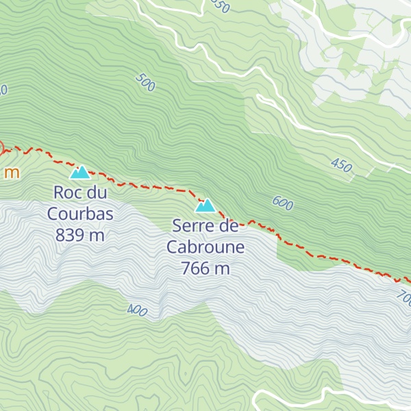 Map of Serre de Cabroune