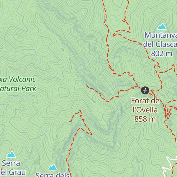 Map of Puigsallança