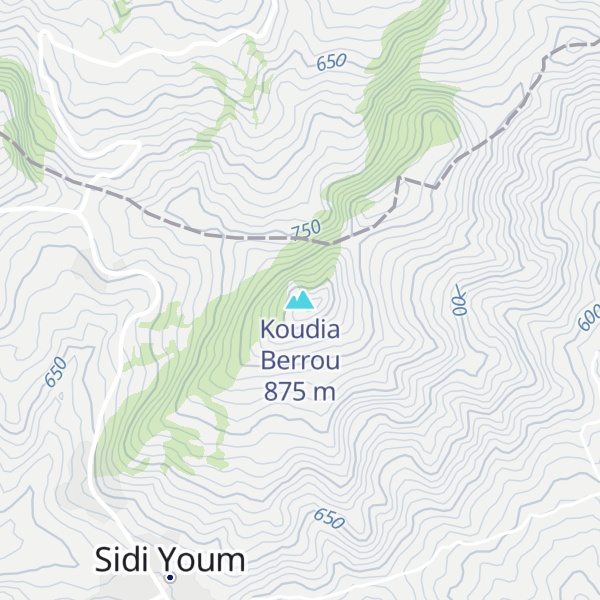 Map of Koudia Berrou