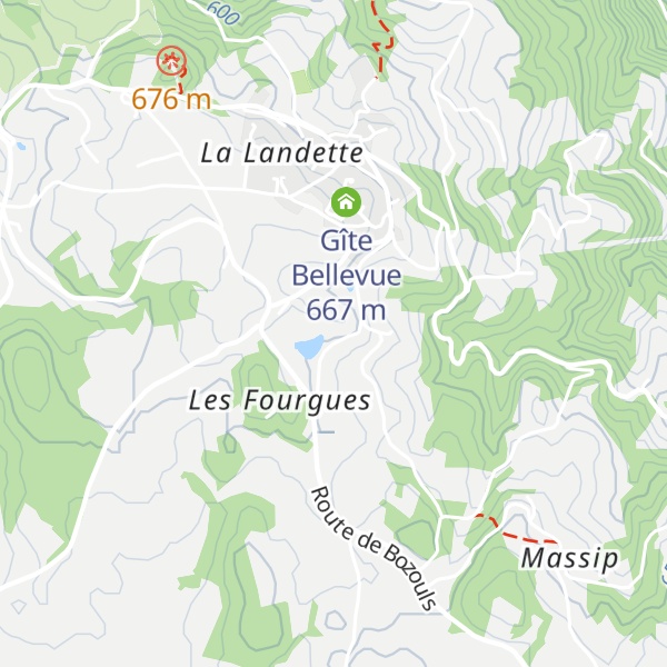 Map of Gîte le Radal