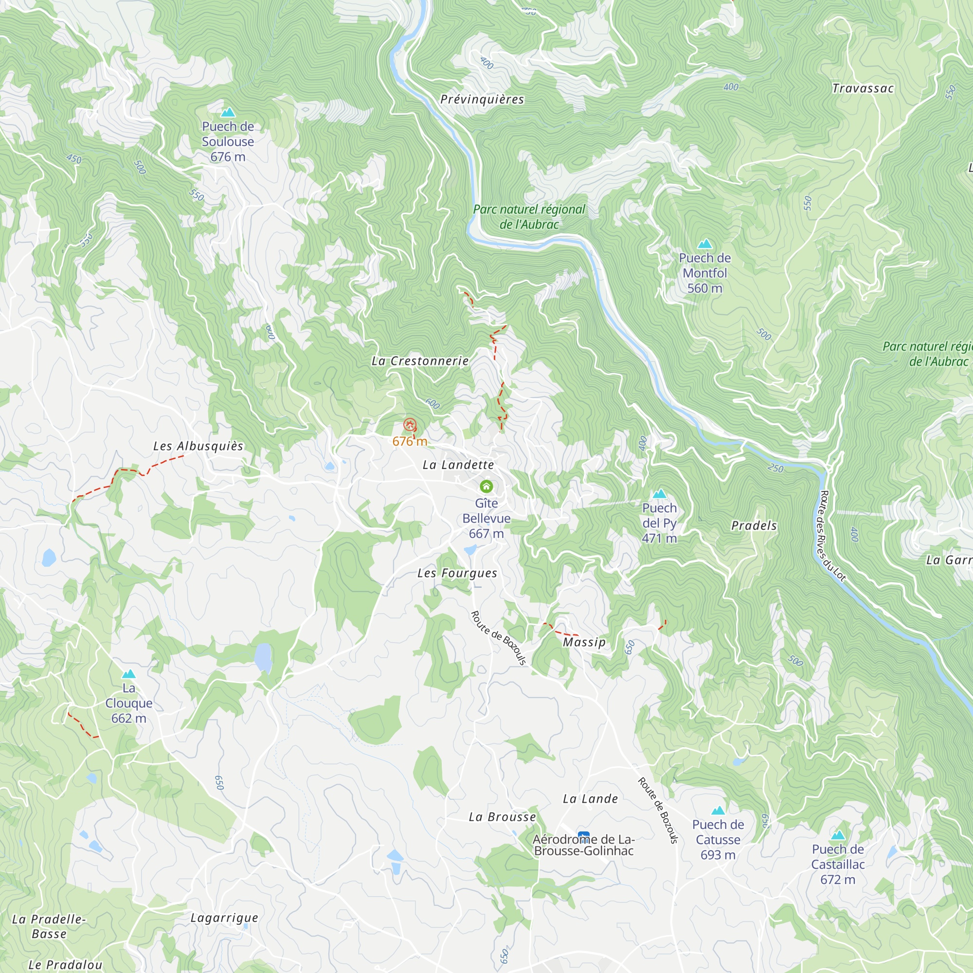 Gîte Bellevue map