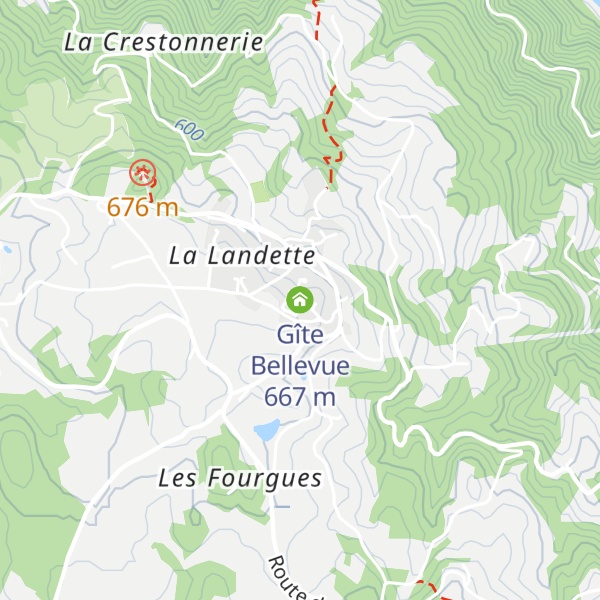 Map of Gîte Bellevue