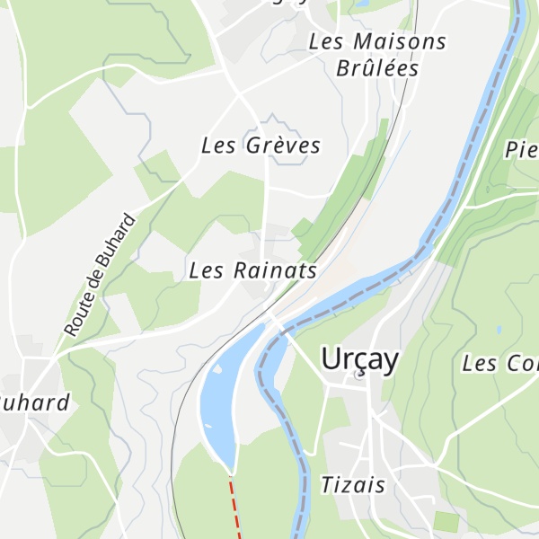 Map of Gîte les Rainats