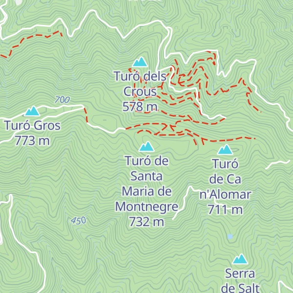 Map of Turó de Santa Maria de Montnegre