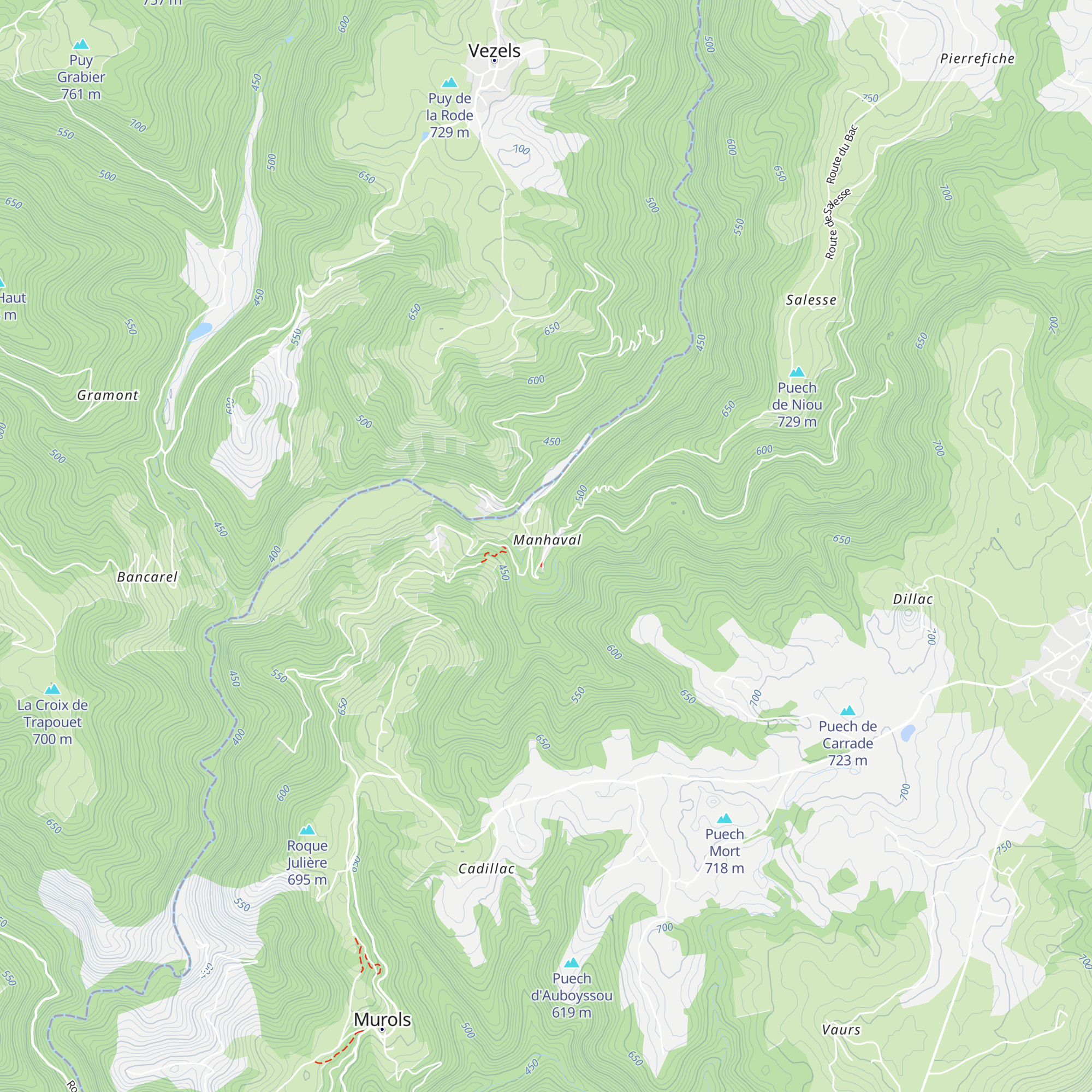 Gîte d'étape de Manhaval map
