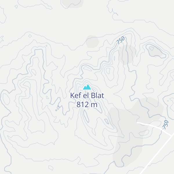 Map of Kef el Blat