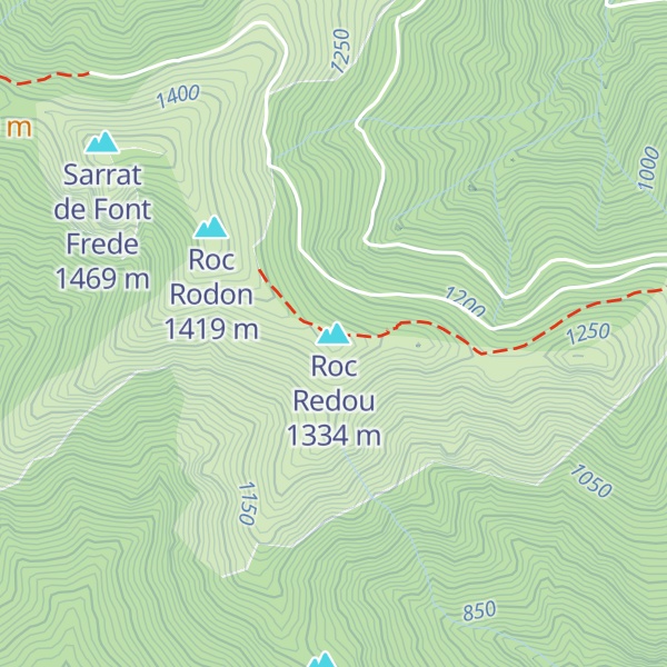 Map of Roc Redou