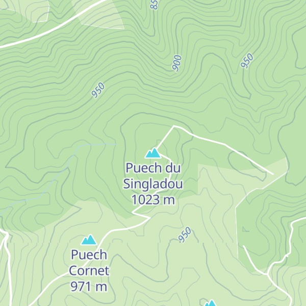 Map of Puech du Singladou