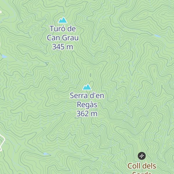 Map of Serra d'en Regàs