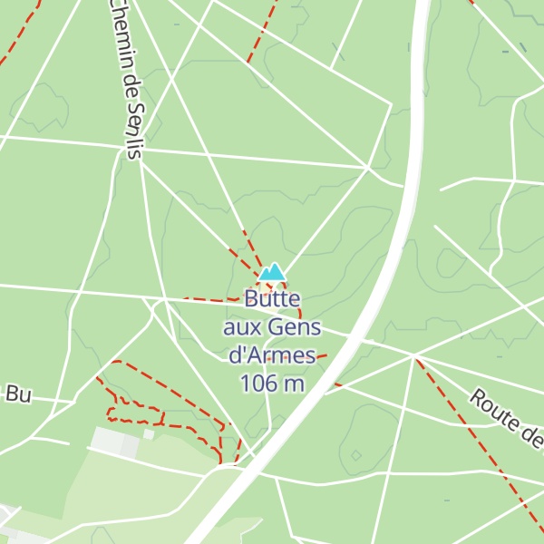 Map of Butte aux Gens d'Armes