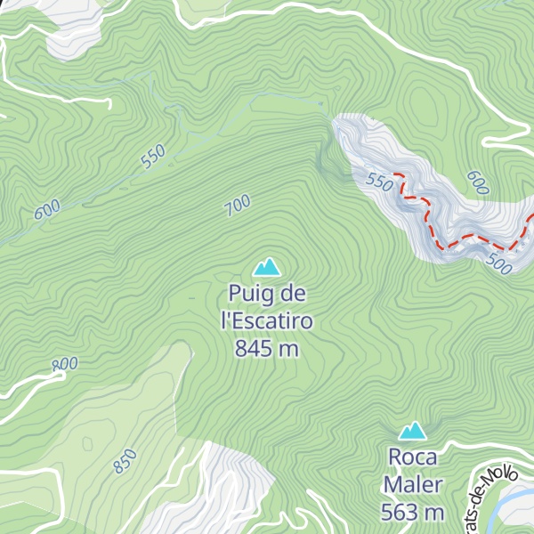 Map of Puig de l'Escatiro