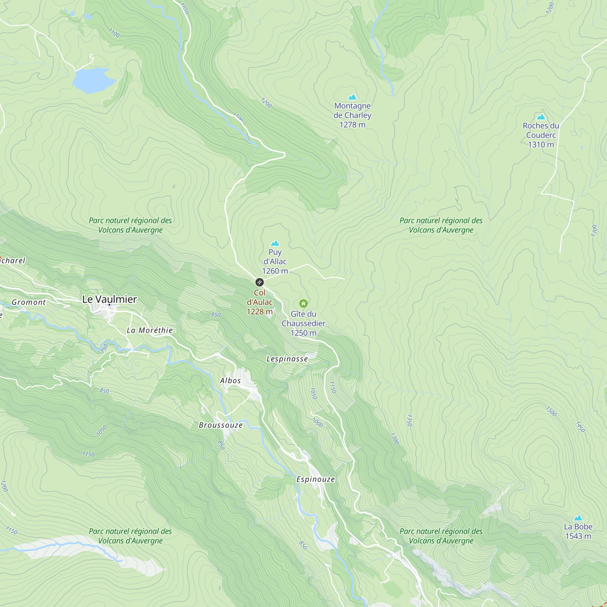 Gîte du Chaussedier map