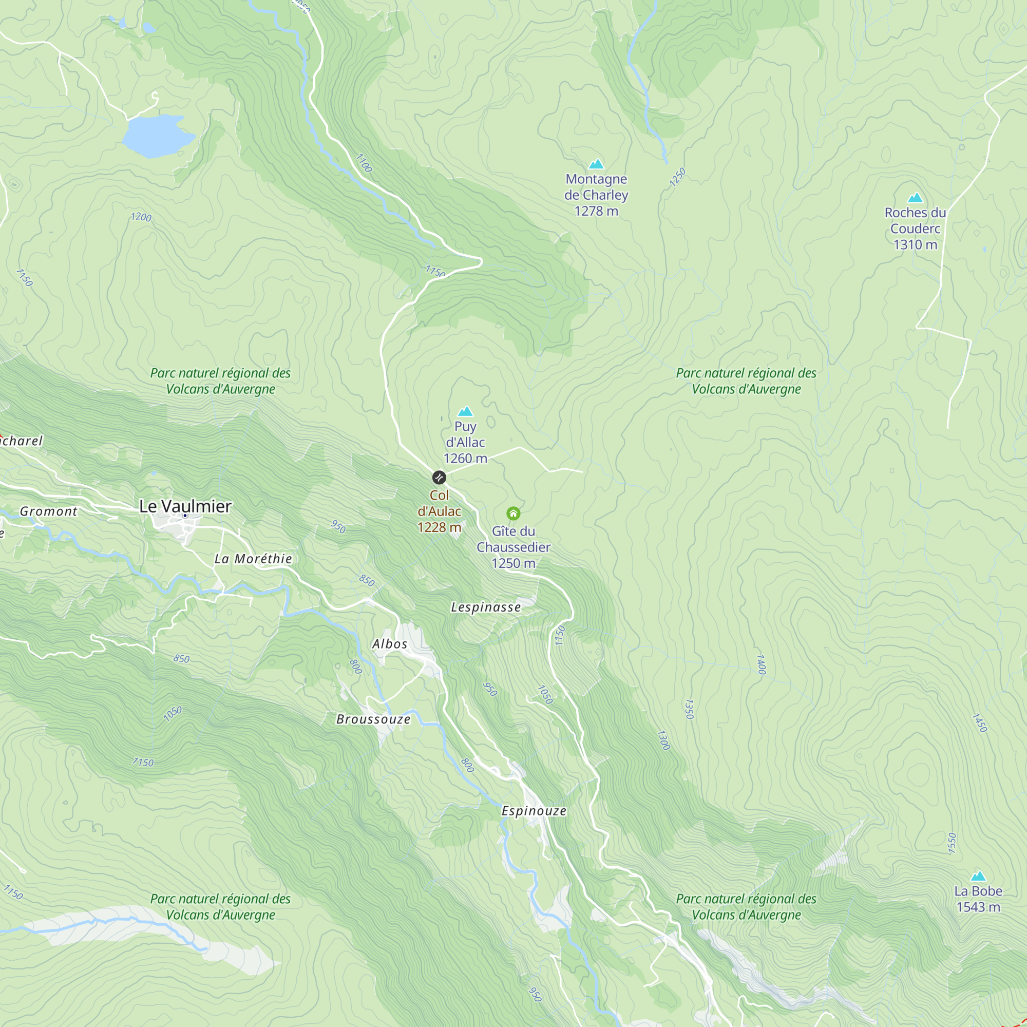 Gîte du Chaussedier map