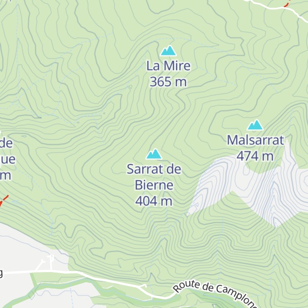 Map of Sarrat de Bierne